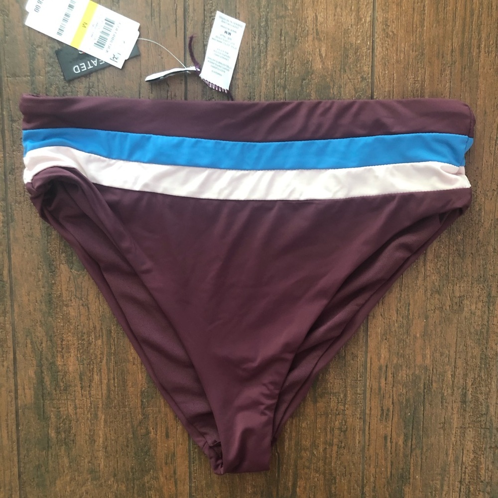 Bar III Color Block Bikini Bottoms